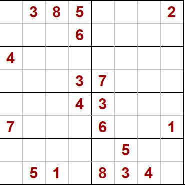 Grille de sudoku 8x8 à remplir (niveau moyen)

_385 ___2
___6 ____
4___ ____
___3 7___
___4 3___
7___ 6__1
____ _5__
_51_ 834_