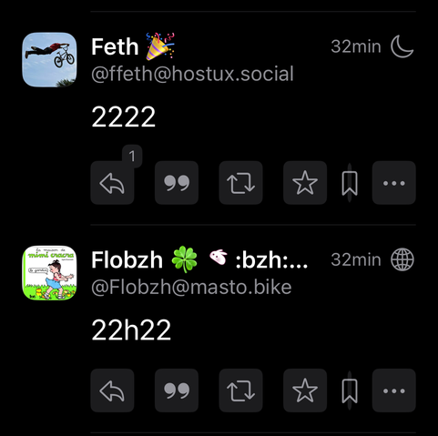 Flo et Feth synchro pour 22:22