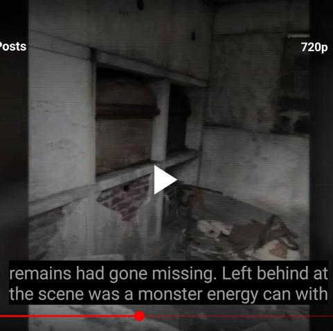 Ossements avaient disparus. Une canette de Monster oubliée sur les lieux.